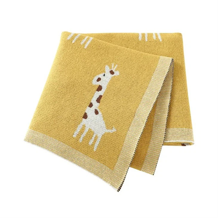 yellow giraffe blanket
