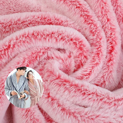 긴 머리 토끼 모피 원단