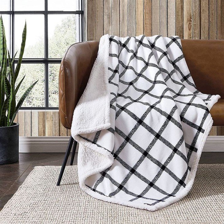 luxury sherpa blanket in stock