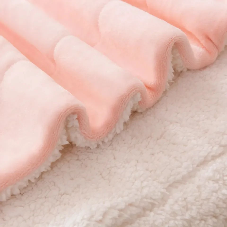 핑크 셰르파 담요