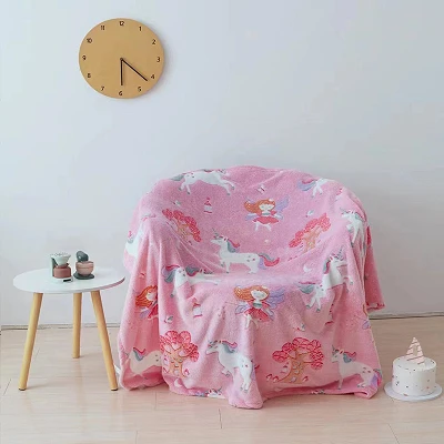 레인보우 유니콘 마법 베이비 담요
