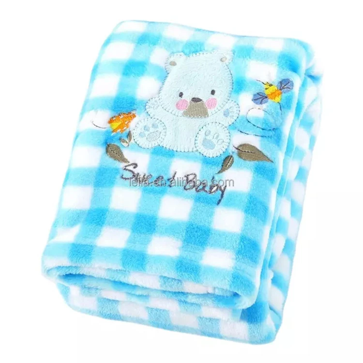 인쇄된 곰 아기 담요