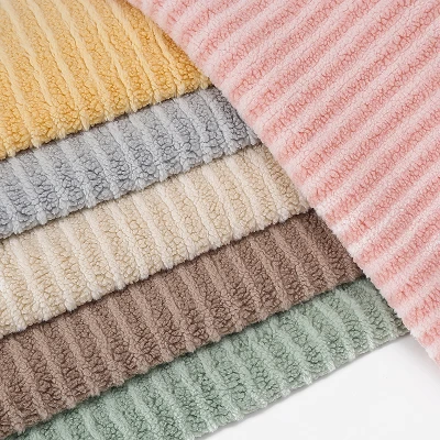 Striped Sherpa Fabric For Toys