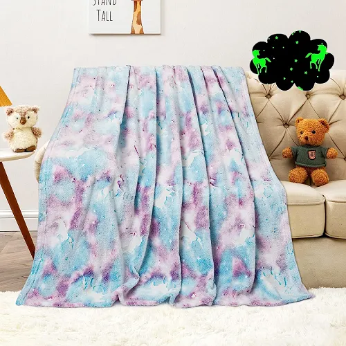 Unicorn Luminous Blanket For Kids