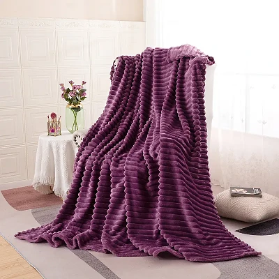 자카드 산호 담요