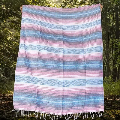 Mexican Cotton Woven Throw Blankets